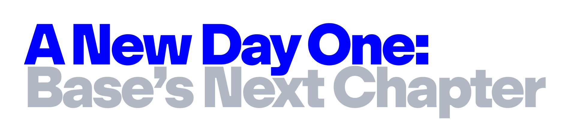 A New Day One
